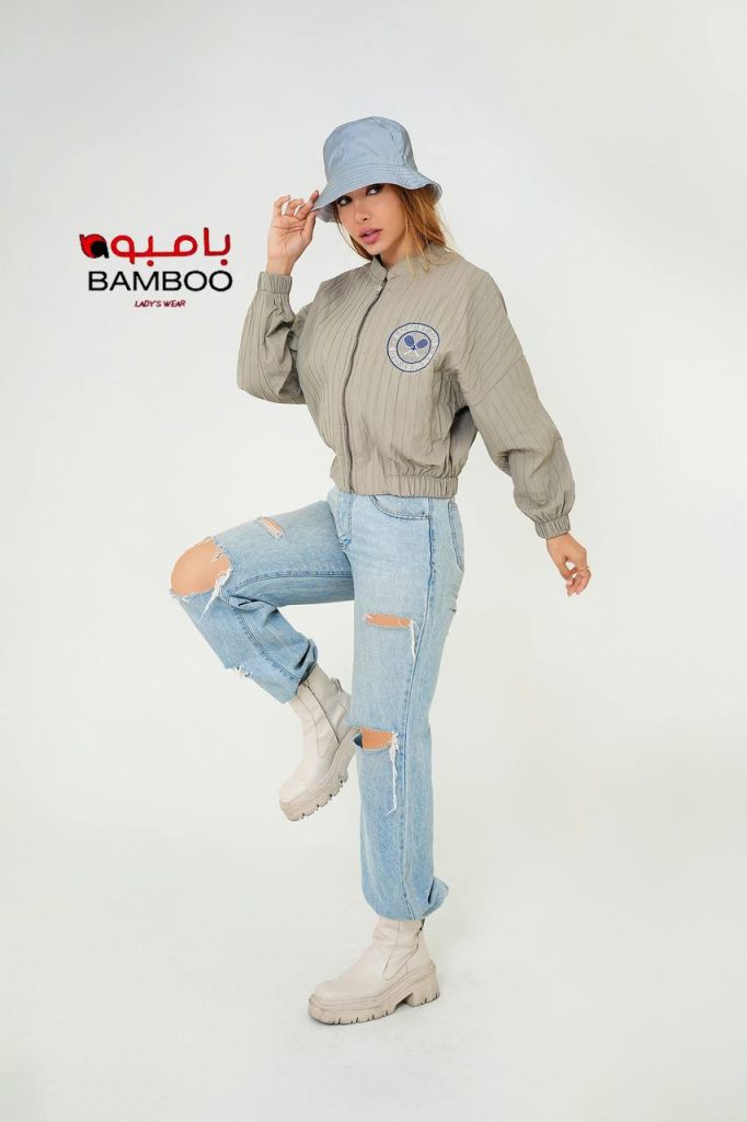 Pleated light bomber jacket